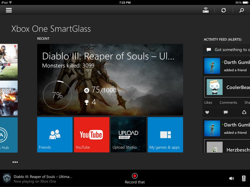 Xbox One SmartGlass