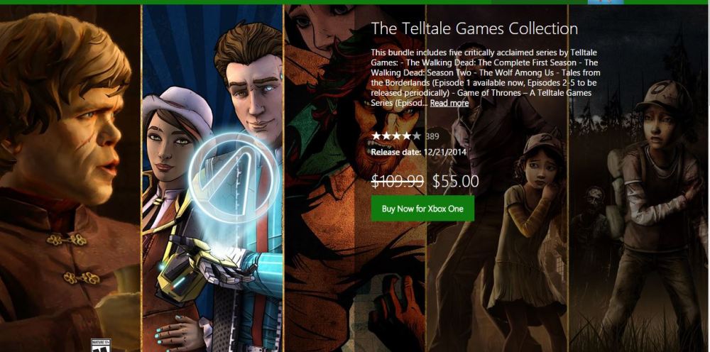Telltale games collection xbox one