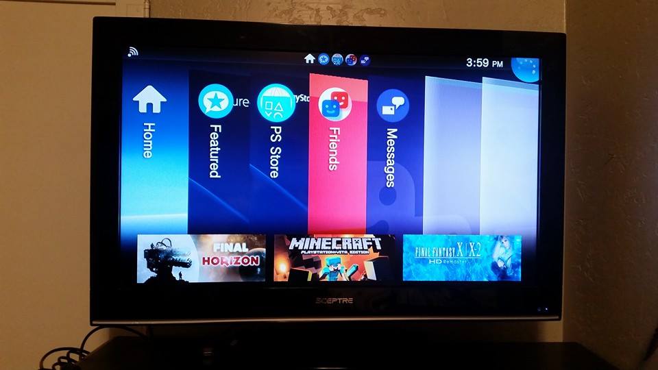 Playstation TV interface