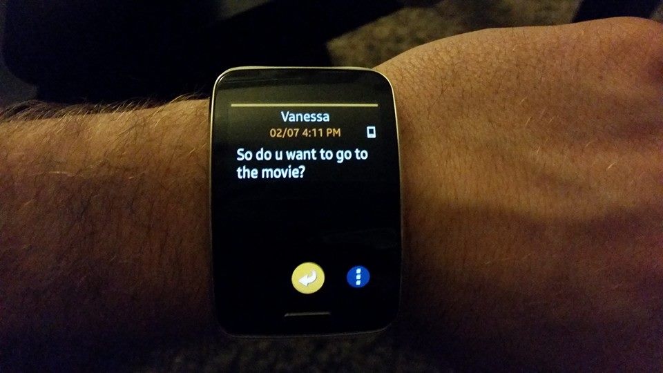 galaxy gear s messages
