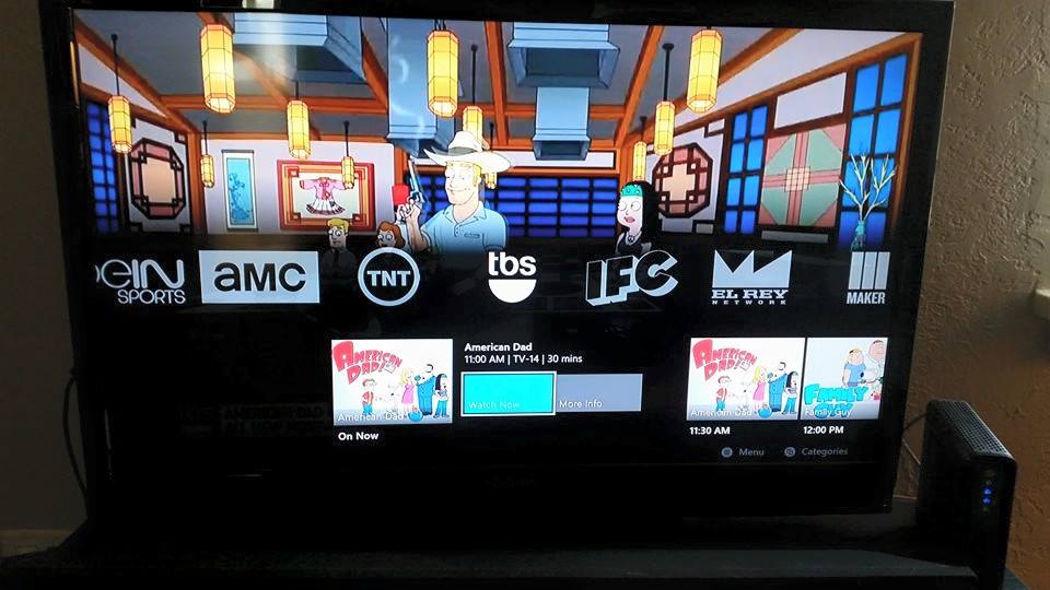 Sling TV guide (xbox one)