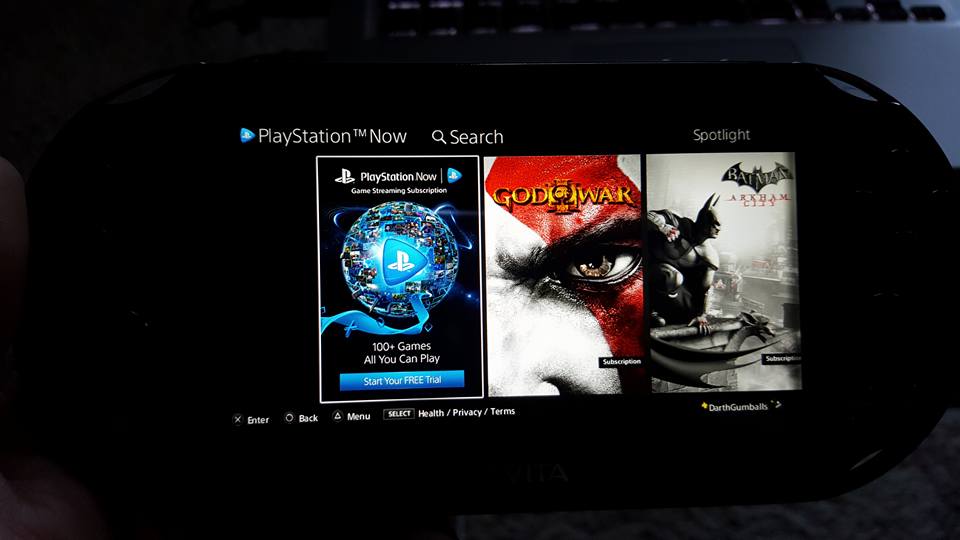 playstation now Vita