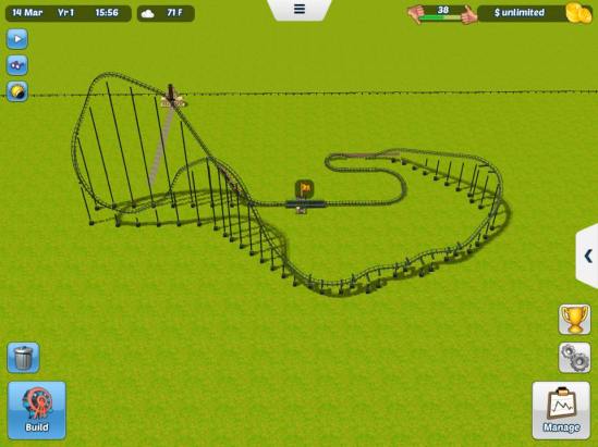 rollercoaster tycoon 3 ios screenshot