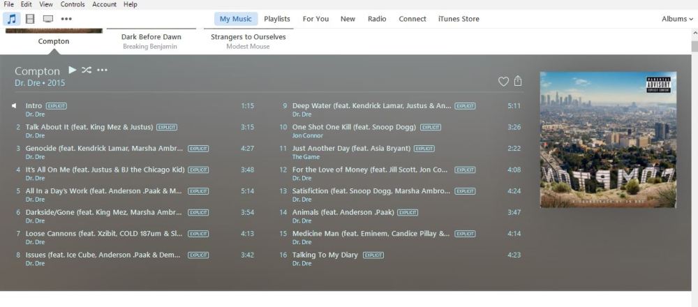 dr. dre compton itunes