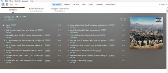 dr. dre compton itunes