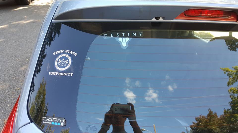 Destiny window sticker