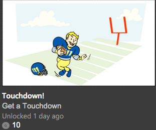 Fallout 4 touchdown achievement