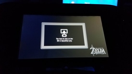 Breath of the Wild Wii U gamepad